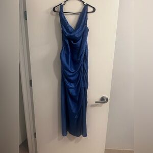Abercrombie & Fitch Dutch Blue Cowl Neck Gown
